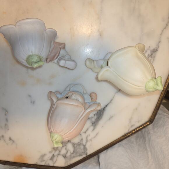 Vintage Homco Pastel Pixie Fairy Garden Elves - Picture 6 of 12